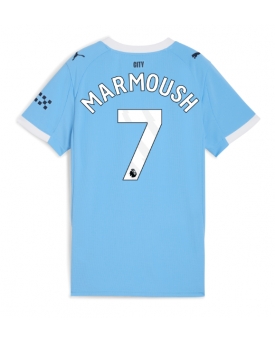 Billige Fotballdrakt Manchester City Omar Marmoush #7 Replika Hjemmedrakt Dame 2025-26 Kortermet Billige Fotballdrakt Manchester City Omar Marmoush #7 Replika Hjemmedrakt Dame 2025-26 Kortermet